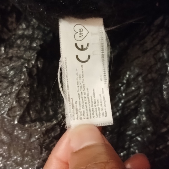 Commonwealth-2010-Angry Birds 6"-BLACK  Bird Crow -NO SOUND-Plush - Picture 8 of 8